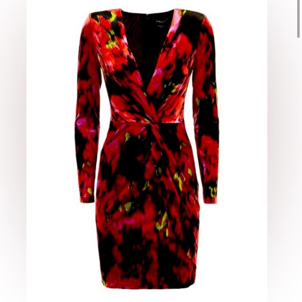 (Guess by Marciano) red and black velvet dress size small
